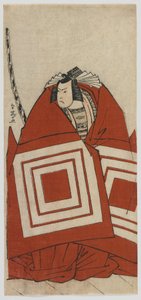 Kabuki-acteur Ichikawa Yaozo III in een Shibaraku-rol, Edo-periode, late jaren 1780 (kleur houtsnede) door Katsukawa Shun ei